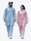 Blue Dot Poncho Suit